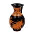 Ancient Greek Olpe 16cm,Red Figure Pottery,God Zeus with Ganymede