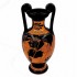 Greek Pottery Amphora 24cm,Red figure Vase,Triptolemus, Goddess Demeter