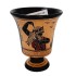 Pythagorean cup,Greedy Cup 11cm,Black Figure painting, shows God Poseidon