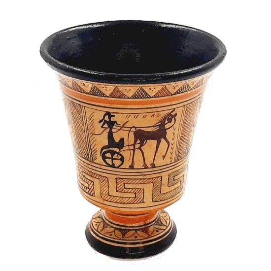 Pythagorean cup,Greedy Cup 11,5cm ,Geometric Art Pottery Cup